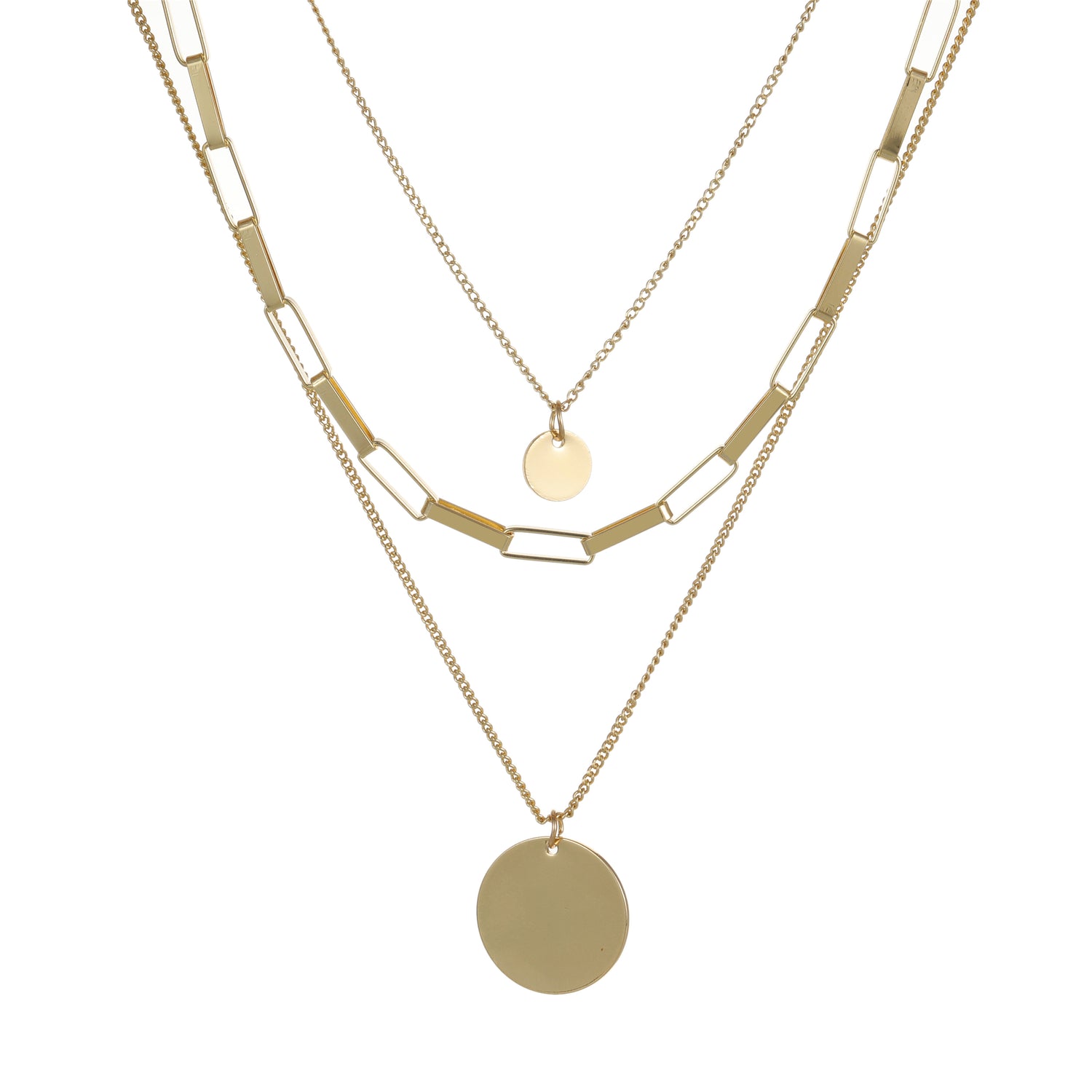 Layered Necklace Gold