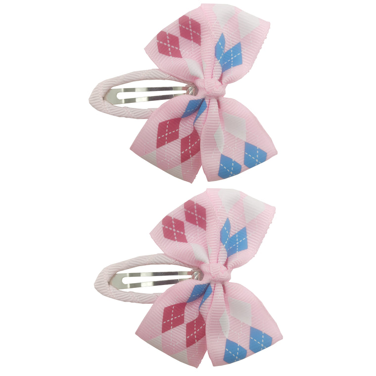 Sparkle 2pk Bow Clip - Light Pink