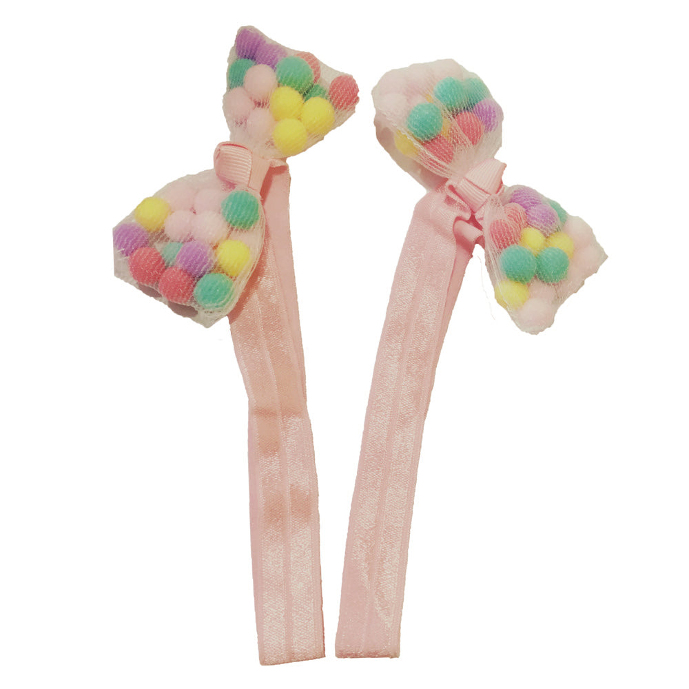 Pom Pom Bow Hairband