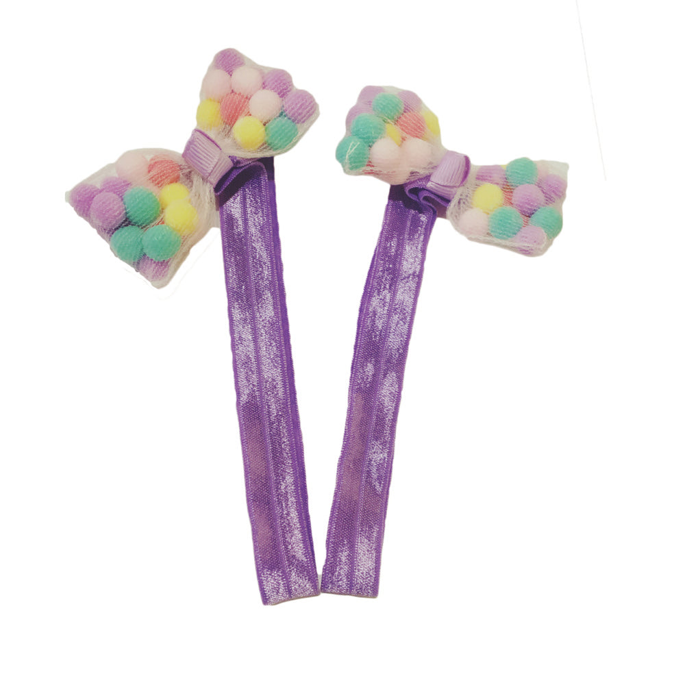 Pom Pom Bow Hairband