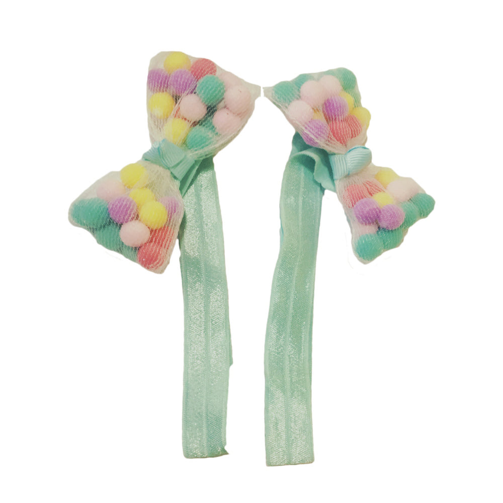Pom Pom Bow Hairband