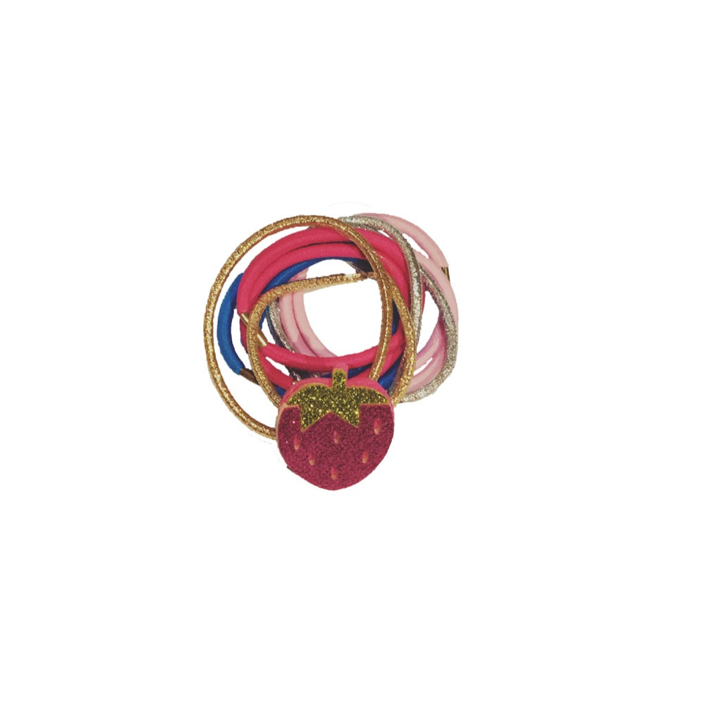 8pc Elastic Set With Strawberry