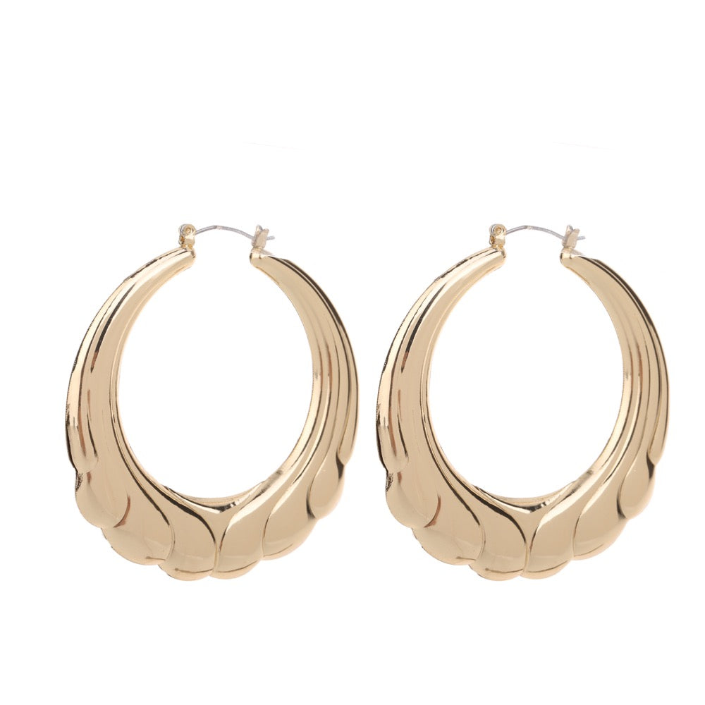 Chunky Hoop Earring Gold