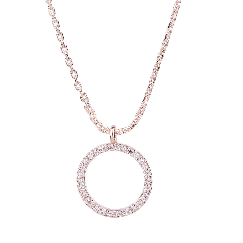 Cubic Zirconia Circle Pendant