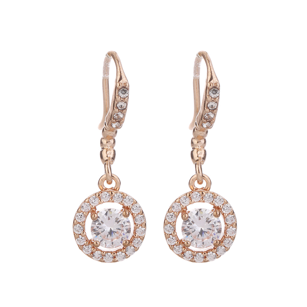 Serendipity CZ Drop Earring Rose Gold