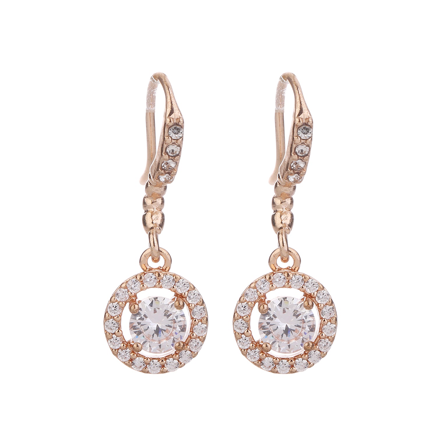 Serendipity CZ Drop Earring Rose Gold