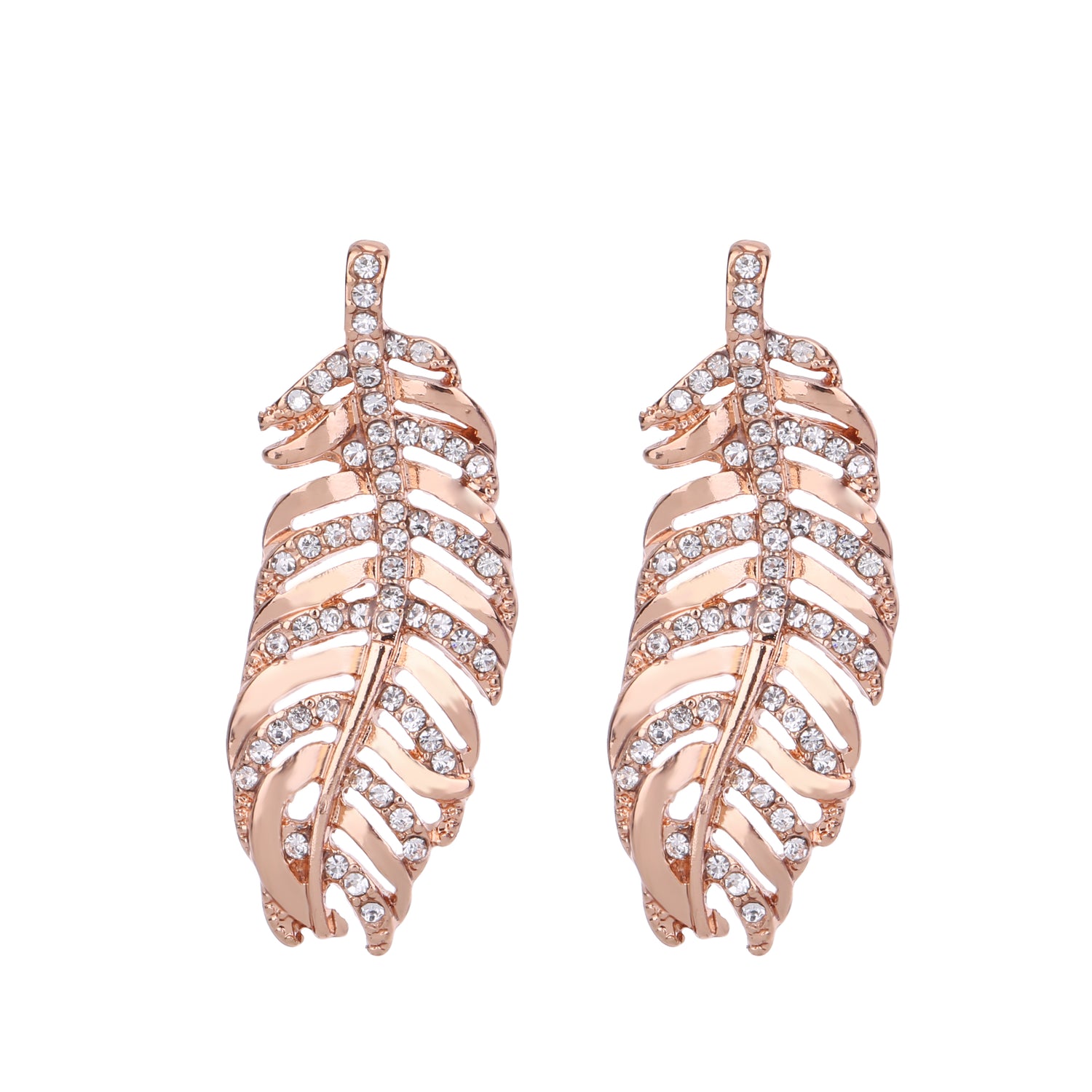 Serendipity Leaf Earring Rose Gold
