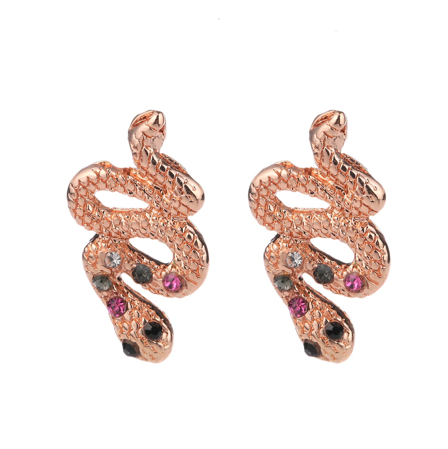 Snake Earring Rose Gold