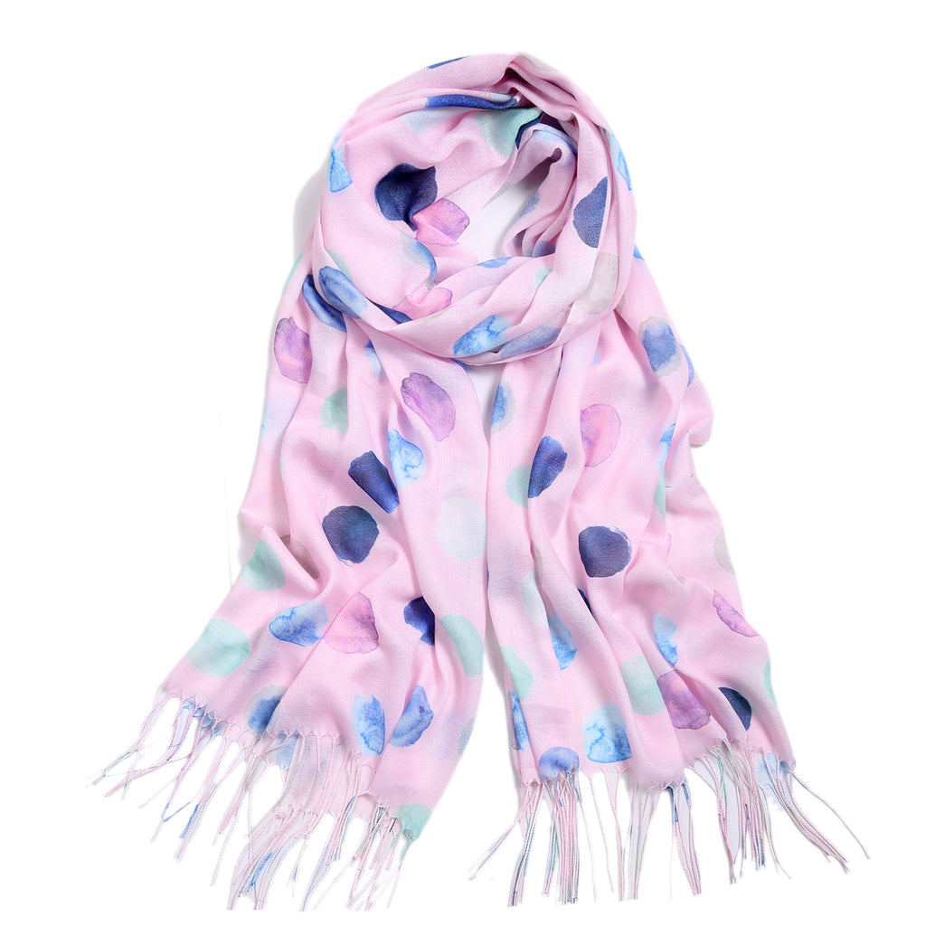 Dot Print Scarf - Pink