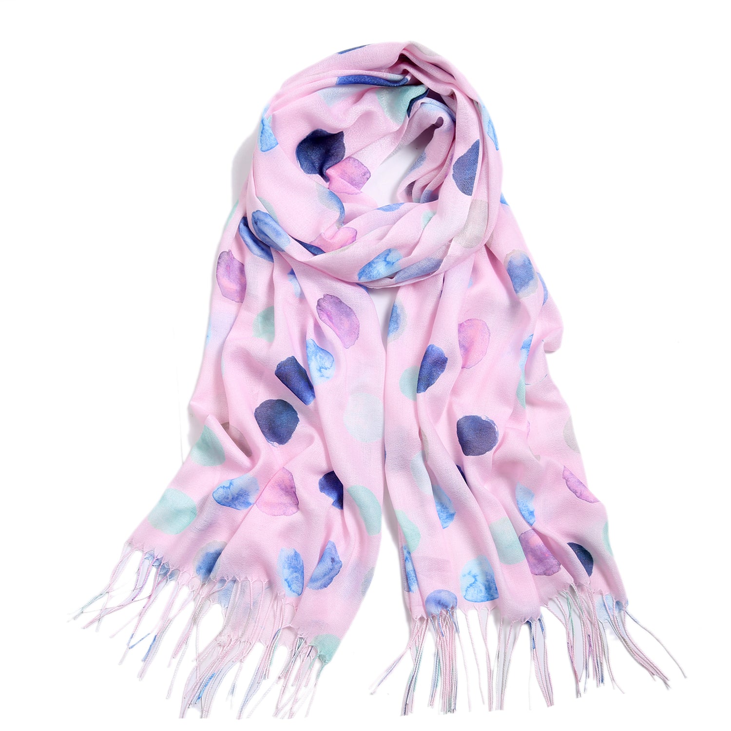 Dot Print Scarf - Pink