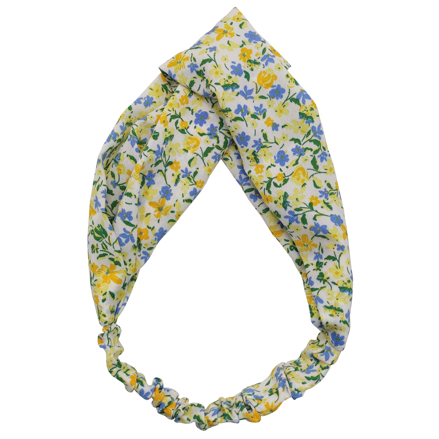 Ditsy Floral Printed Kylie - Blue & Yellow