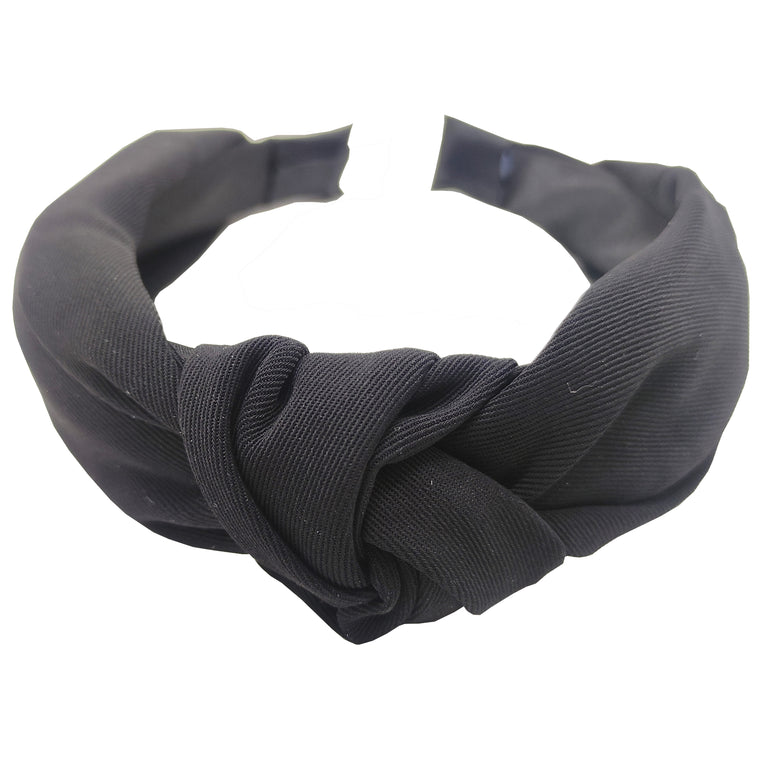 Knot top hairband black
