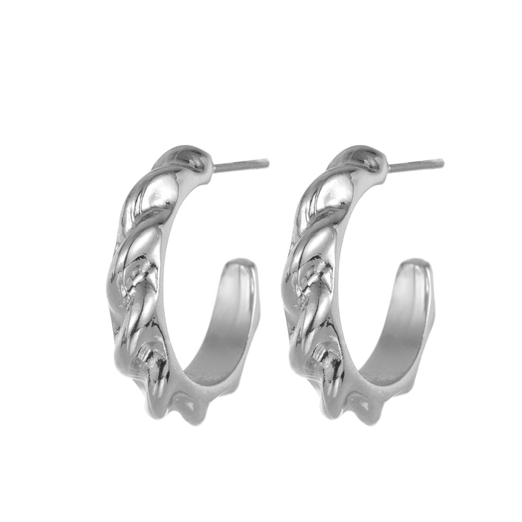 Hoop earring silver