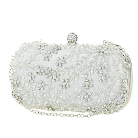 Embellished clutch bag