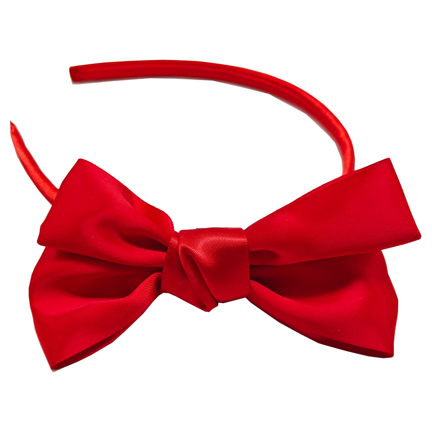 Sparkle Bow Hairband - Red