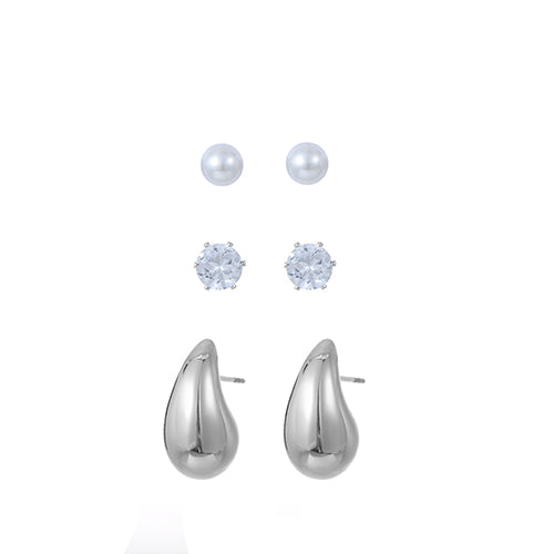 3pk Earring Silver