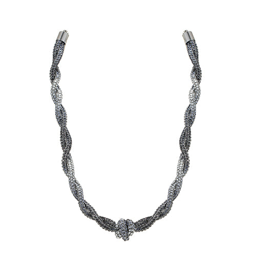 Twist necklace silver