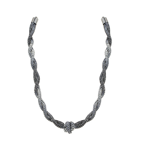 Twist necklace silver