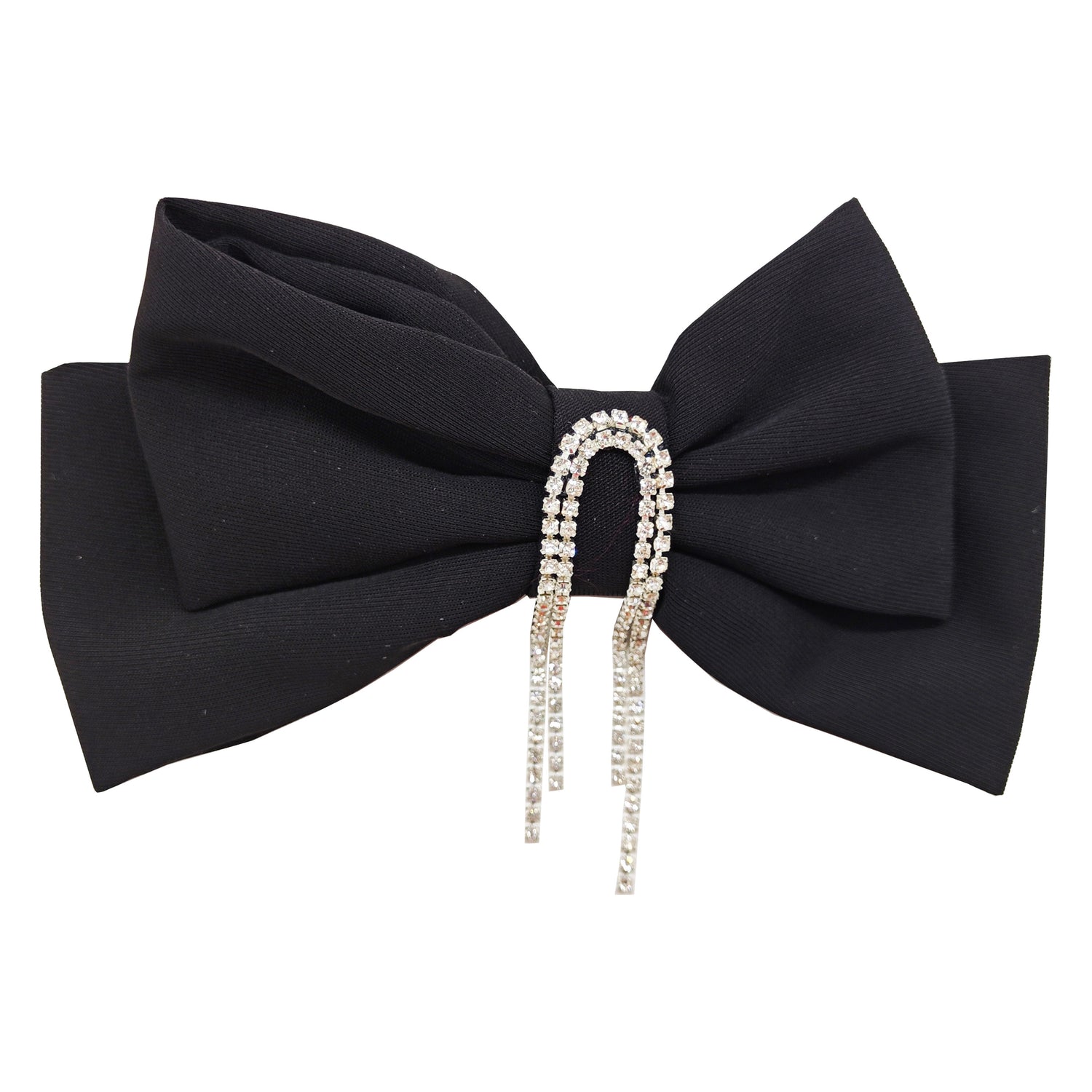 Diamante Detail Bow - Black