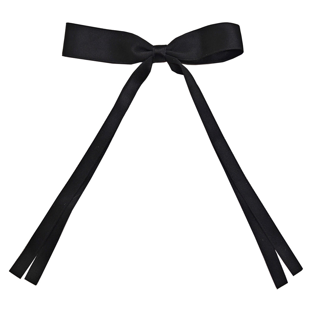 Ribbon Bow Clip - Black