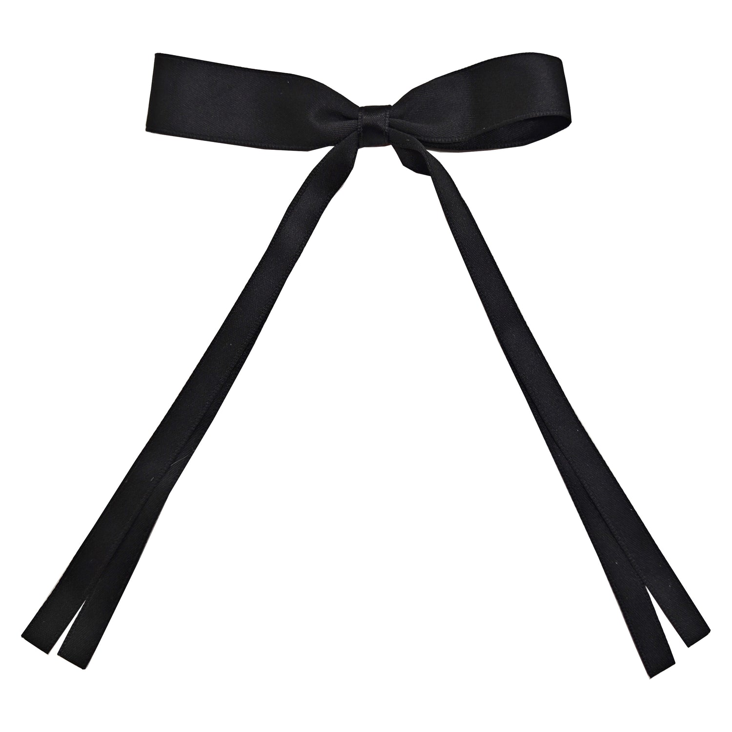 Ribbon Bow Clip - Black