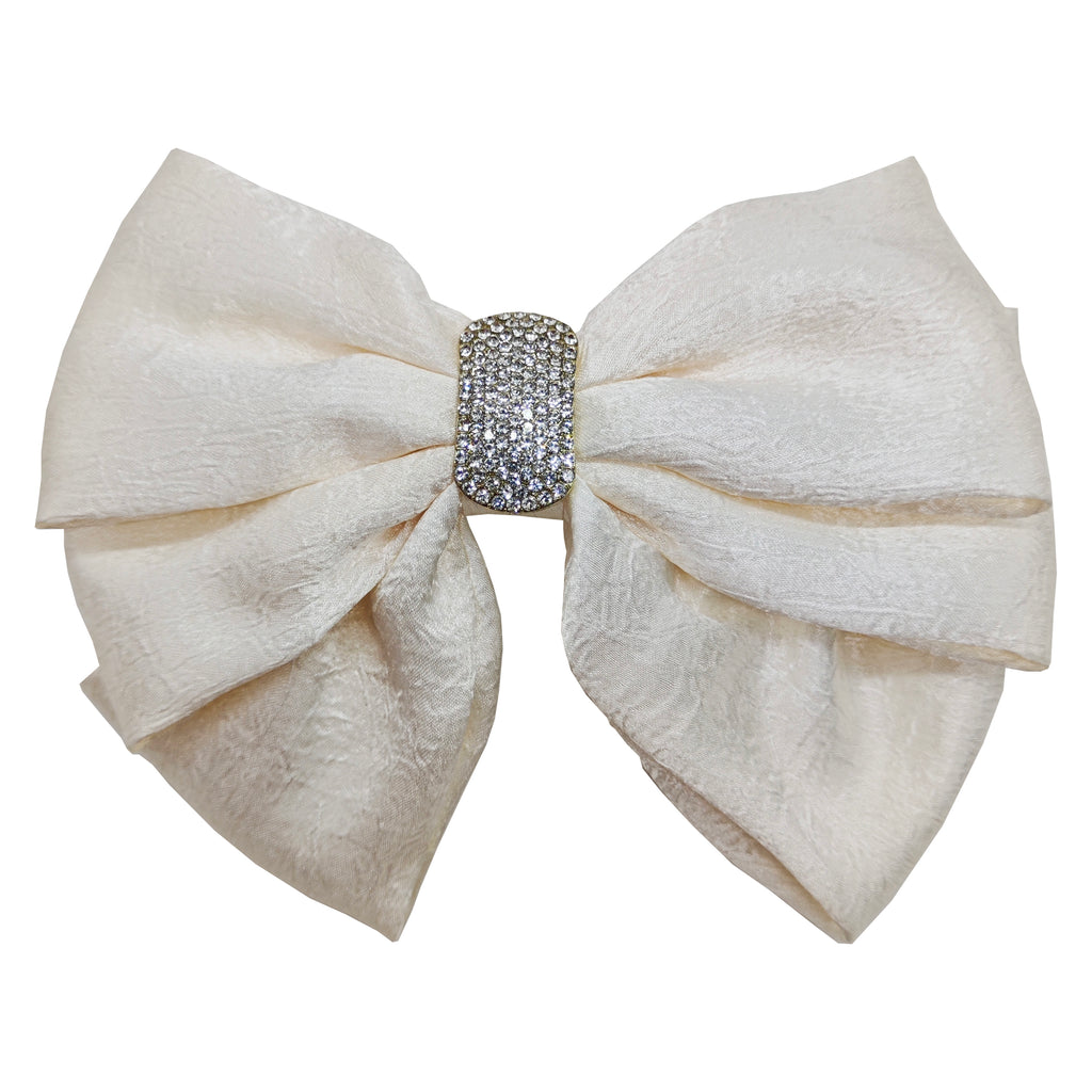 Bow Clip - Cream