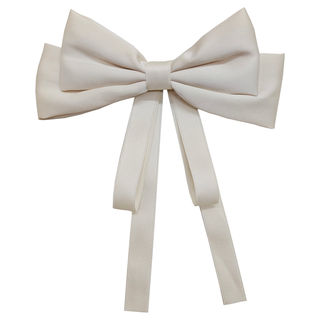 Bow Clip - Cream