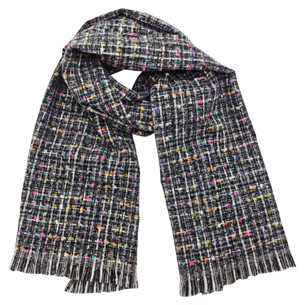 Boucle scarf - black