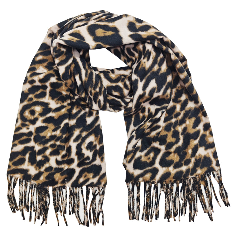 Leopard print scarf
