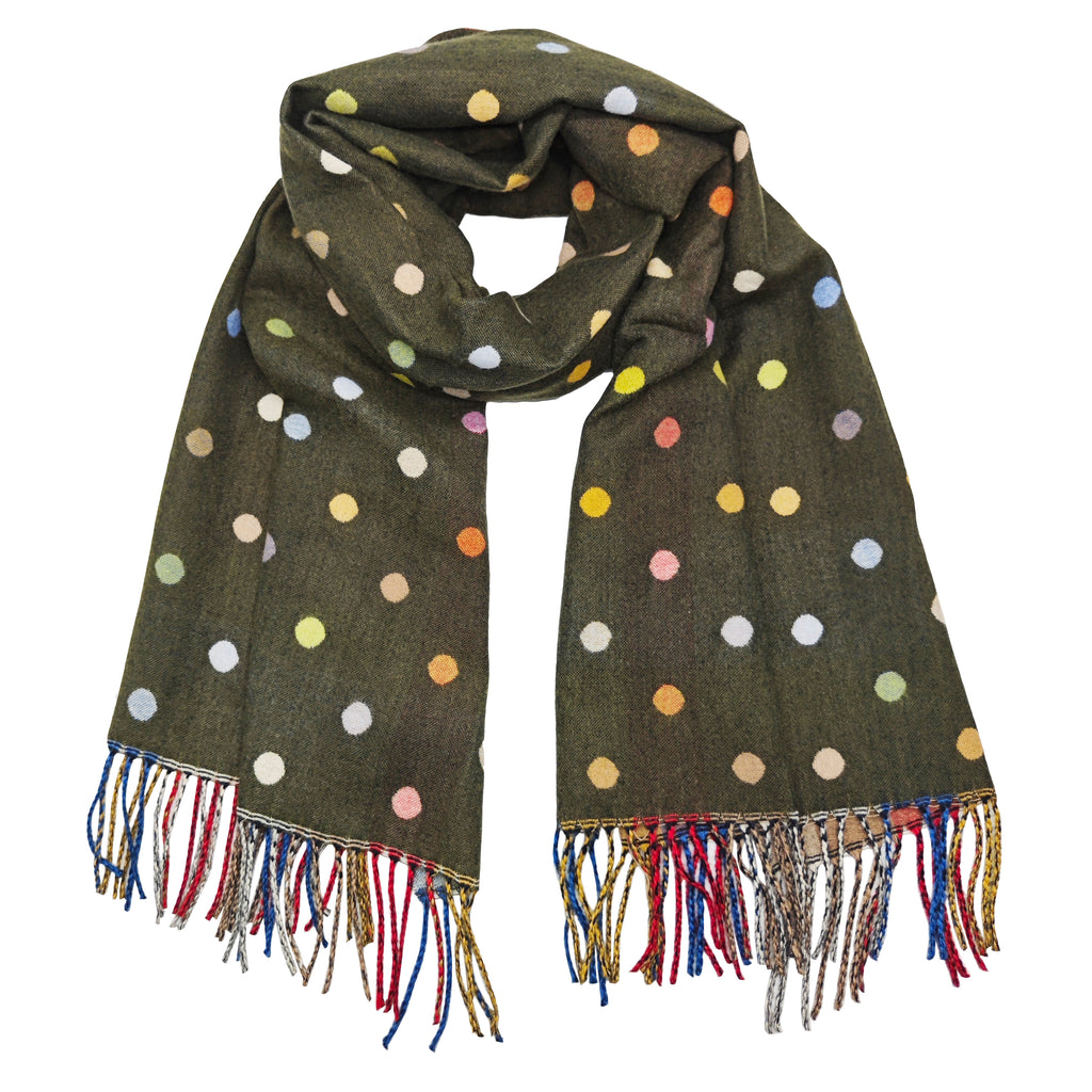 Dot scarf - green