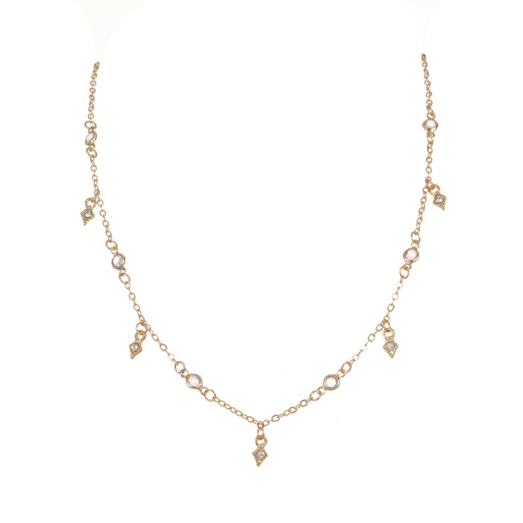 Dainty necklace gold