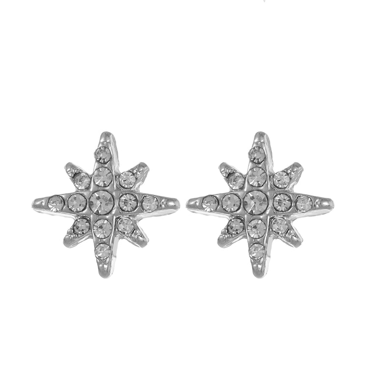 Star earring silver