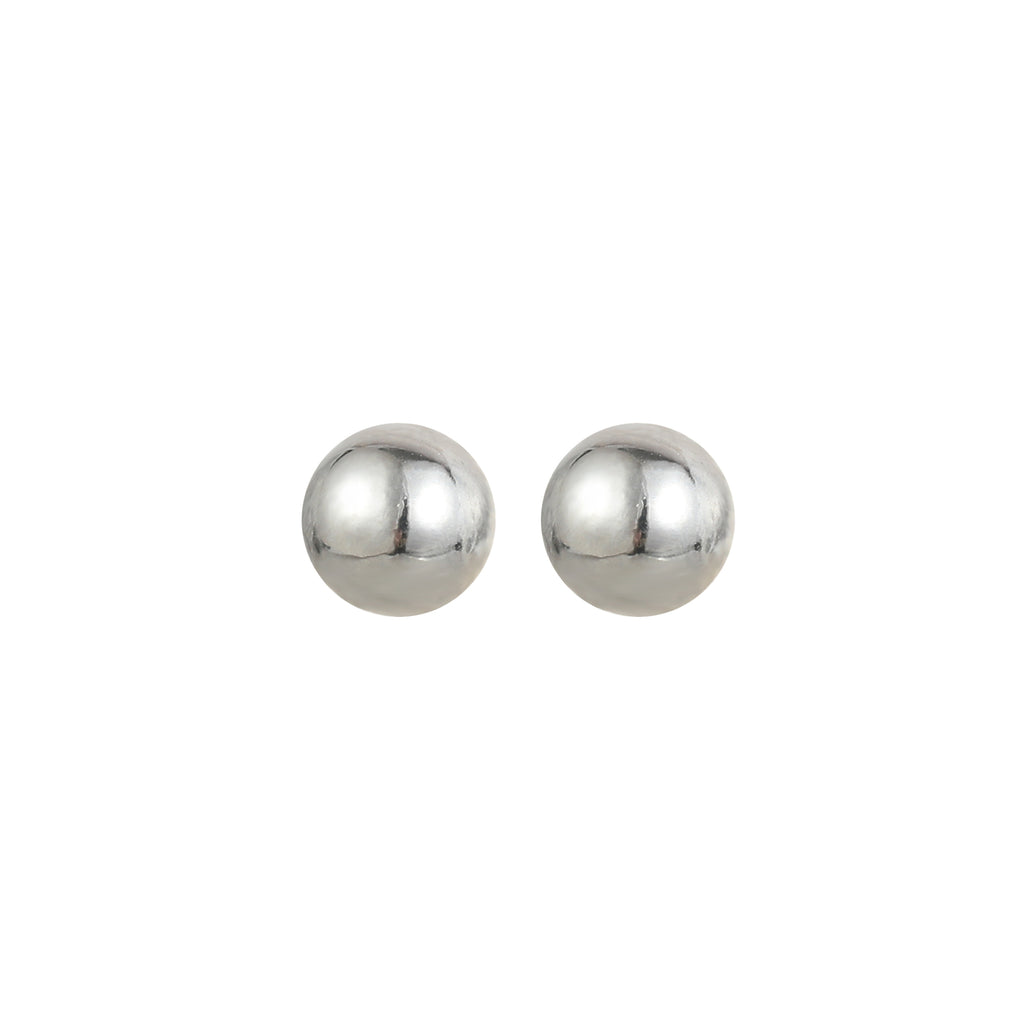 Delicate Ears Ball Earring Silver