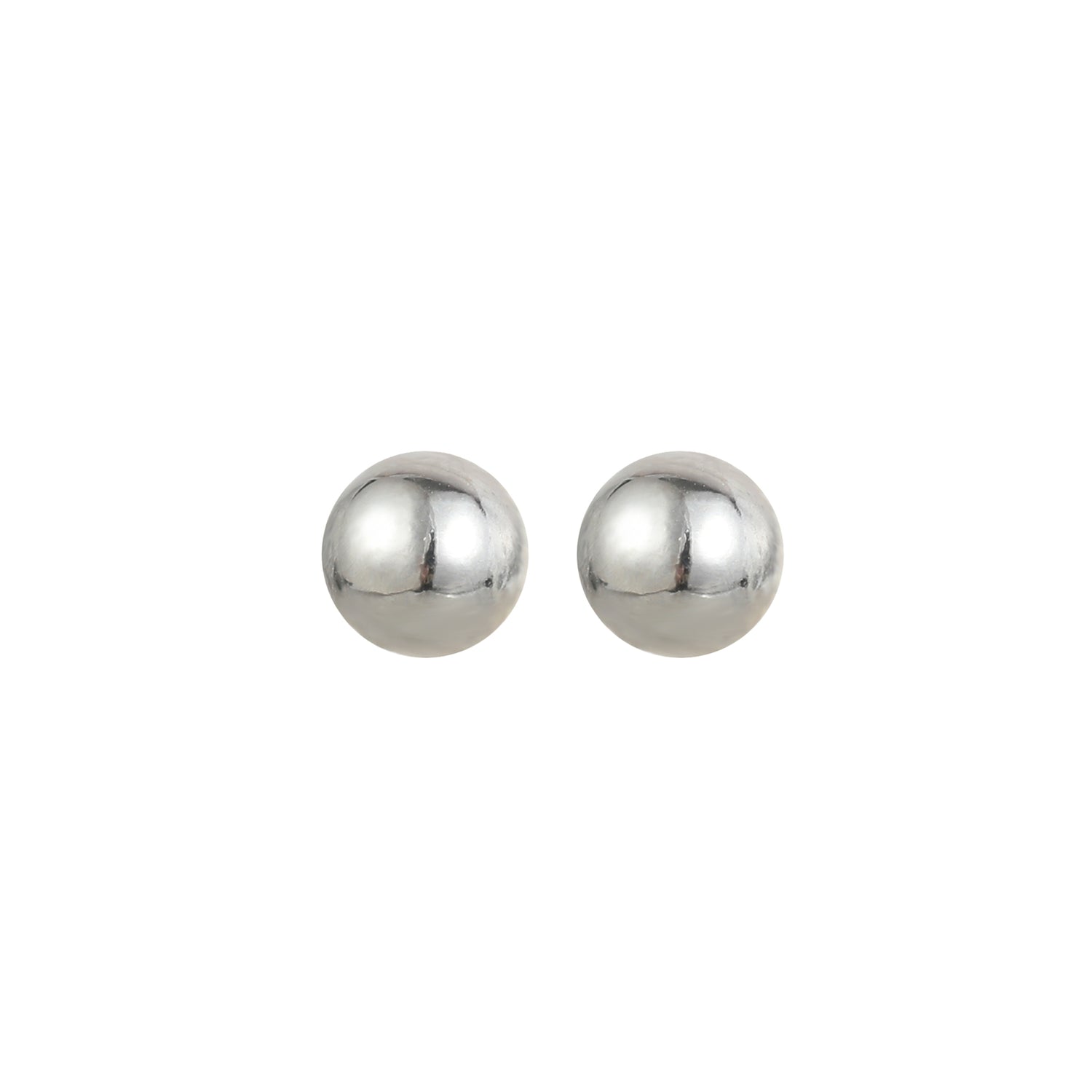 Delicate Ears Ball Earring Silver