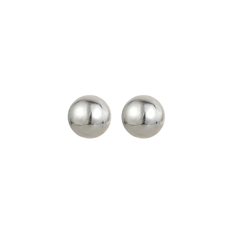 Delicate Ears Ball Earring Silver