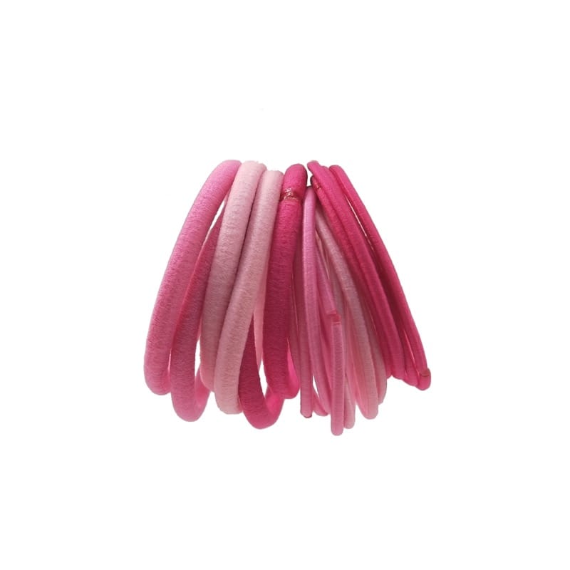 18pk elastic mix pink