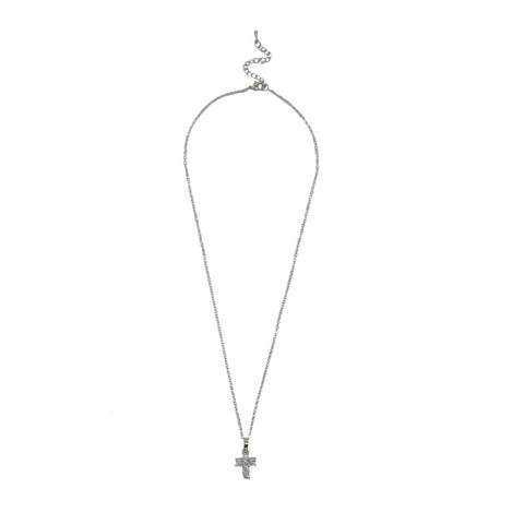 Cross necklace silver