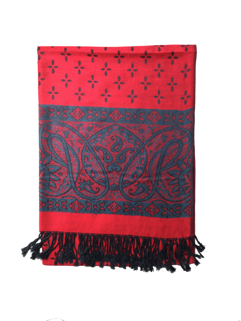 Pashmina Style Scarf Red