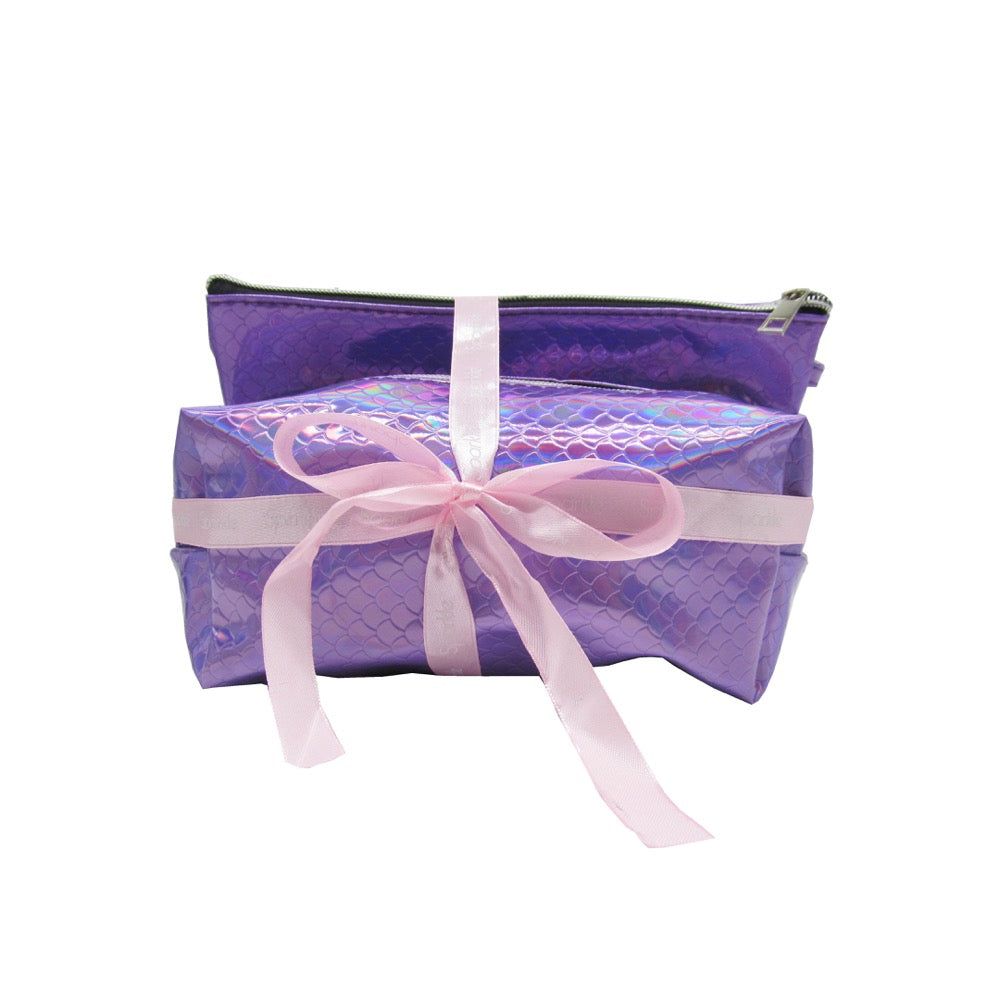 Sparkle Gift Set 2pc Mermaid Cosmetic Bags