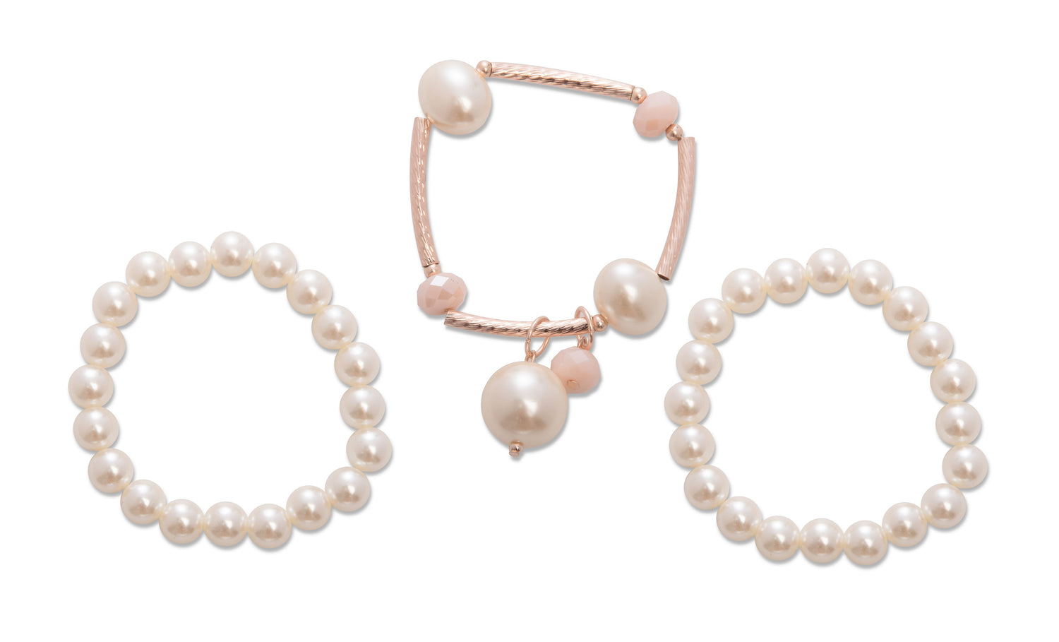 3pk Pearl Style Bracelet