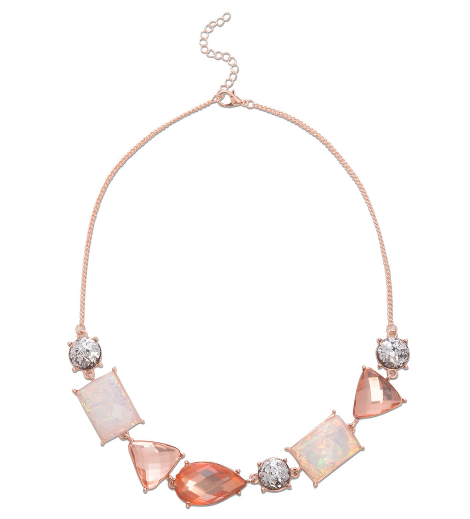 Statement Necklace Rose Gold