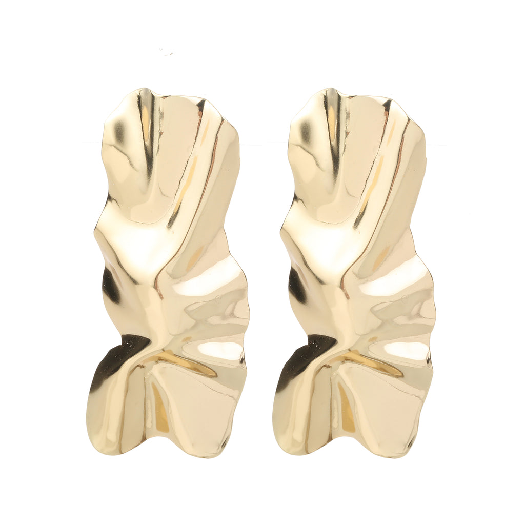 Statement Hammered Earring Gold