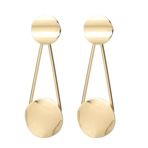 Circle Drop Earring Gold