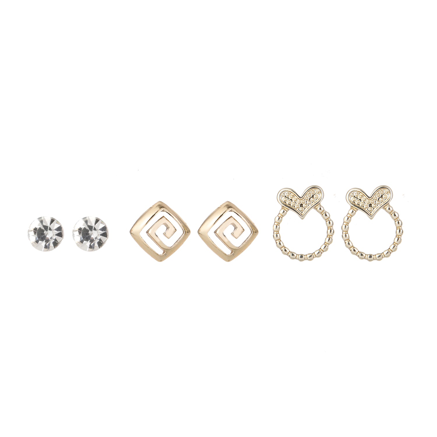 3pk Earring Gold