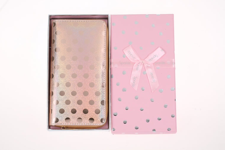 Sparkle Gift Box Wallet Gold