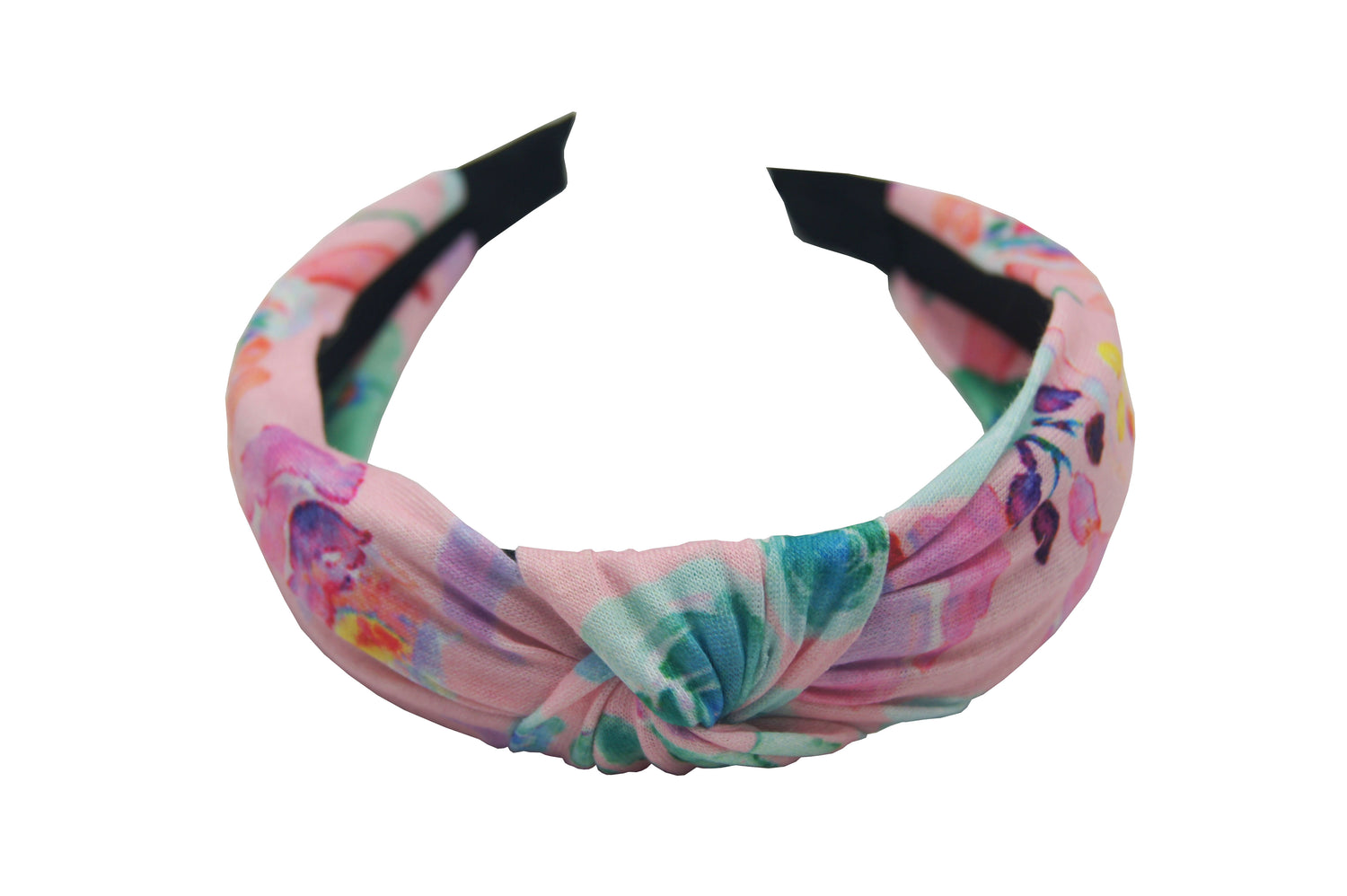 Sparkle Floral Knot Top Hairband Pink
