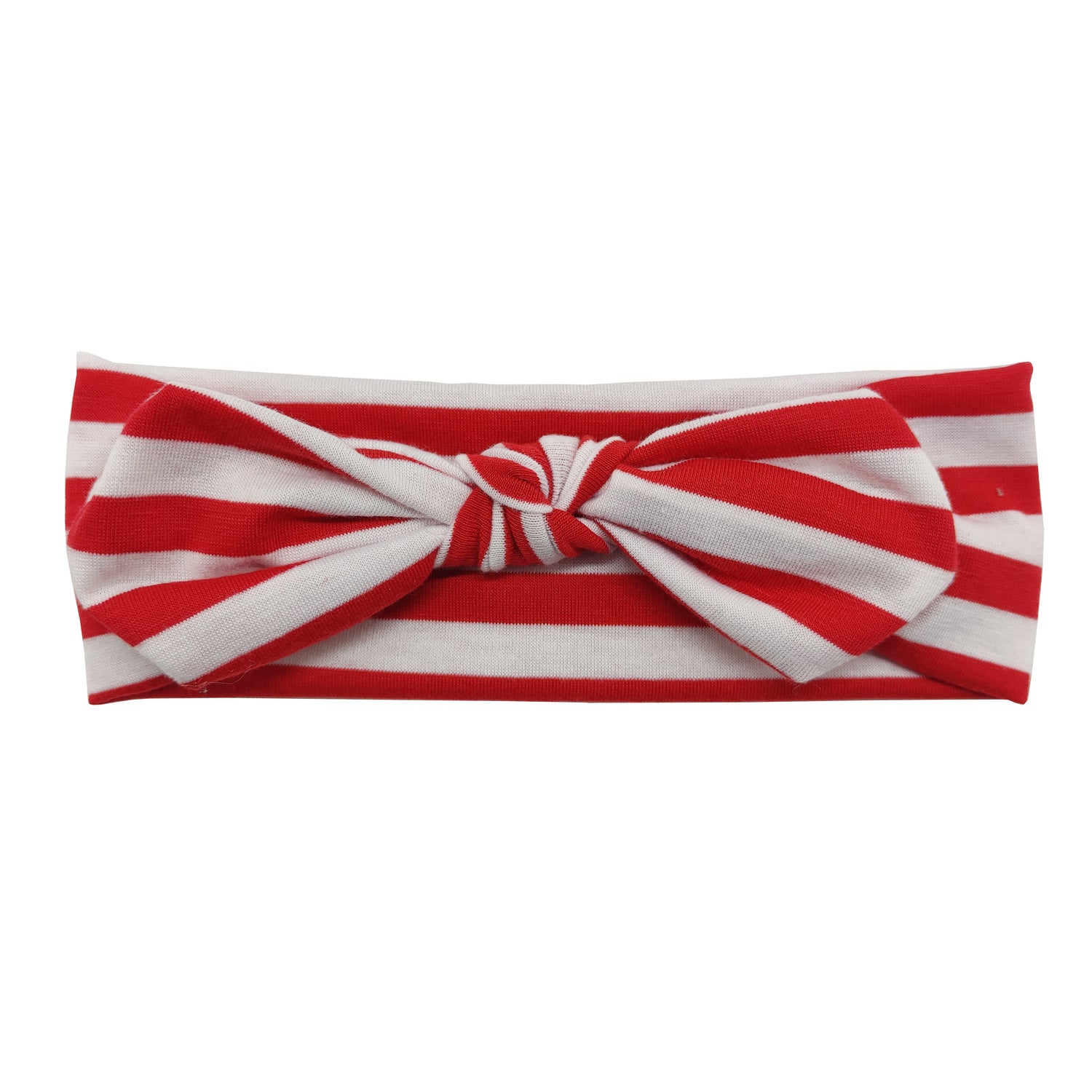 Sparkle Striped Bow Kylie Hairband - Red