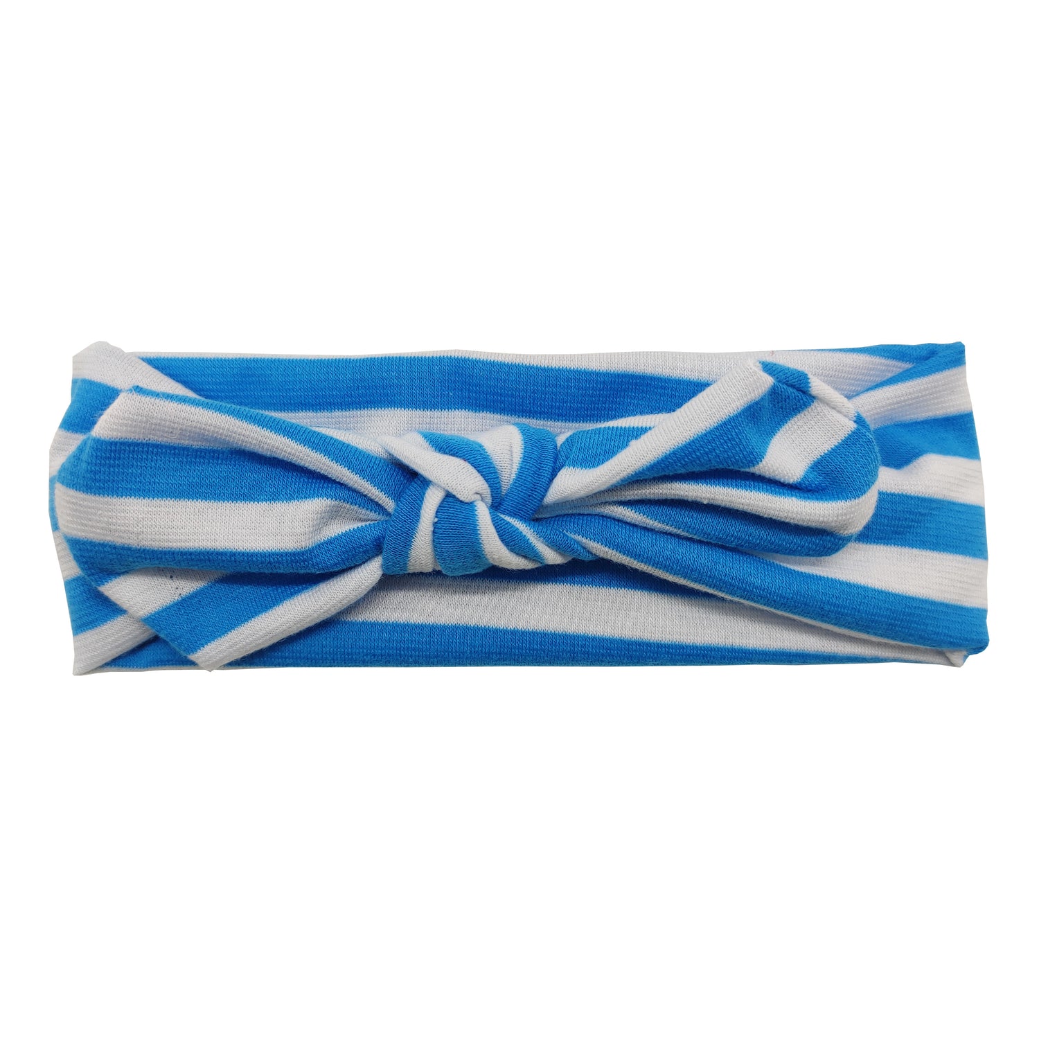 Sparkle Striped Bow Kylie Hairband - Blue