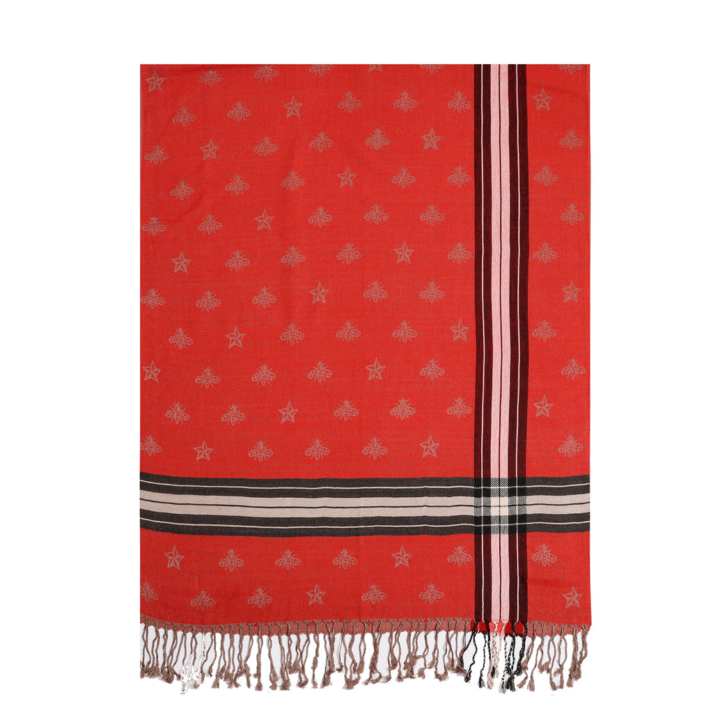 Pulse Gift Box Bee Scarf - Red