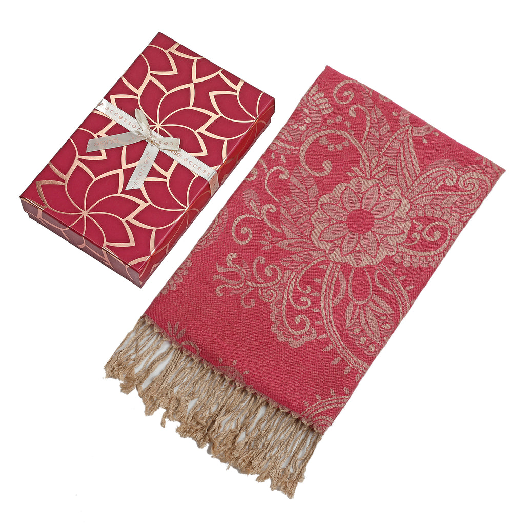 Pulse Gift Box Scarf -Red